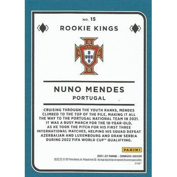 2021-22 Donruss #15 Nuno Mendes Rookie Kings