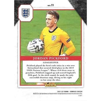 2021-22 Donruss #11 Jordan Pickford Elite Series Press Proof