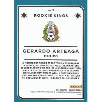 2021-22 Donruss #9 Gerardo Arteaga Rookie Kings