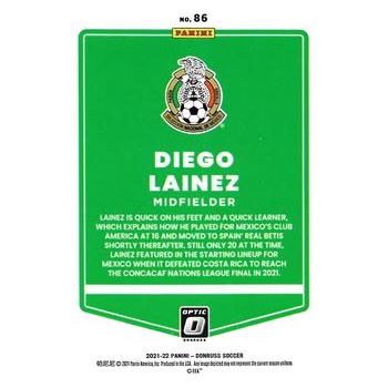 2021-22 Donruss #86 Diego Lainez Optic