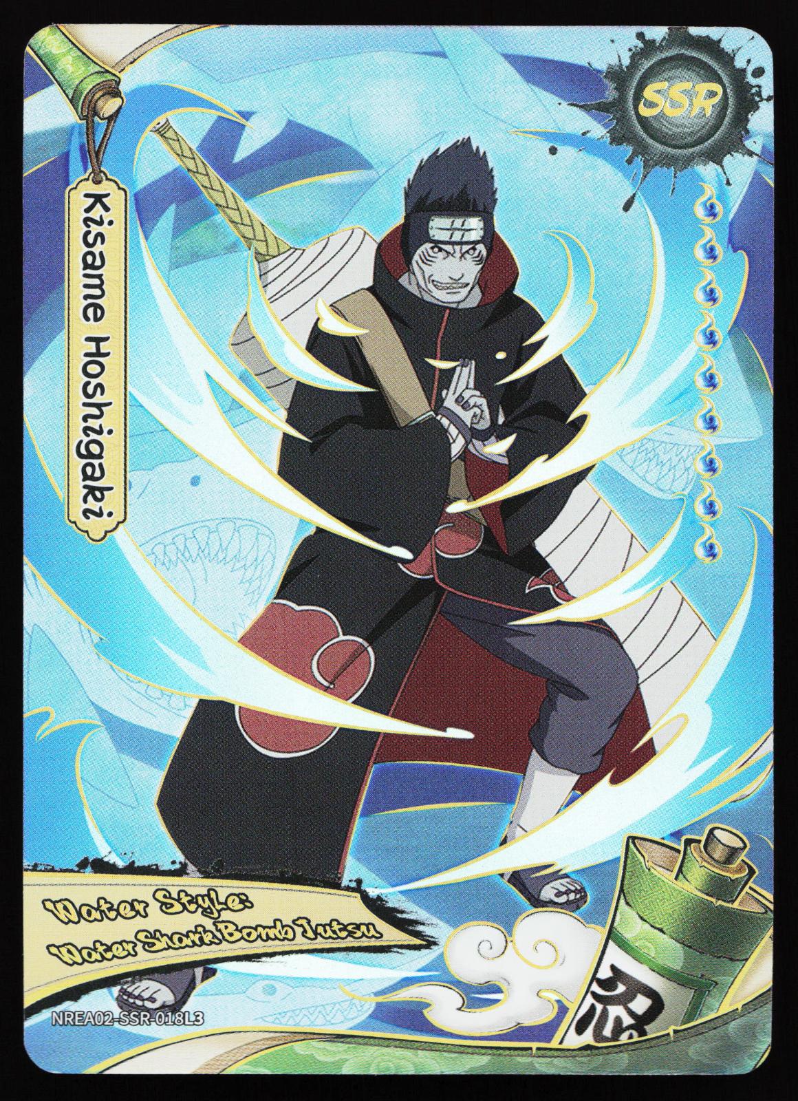 Naruto Kayou Earth Scrolls Series 2 Kisame Hoshigaki NREA02-SSR-018L3 Super Secret Rare