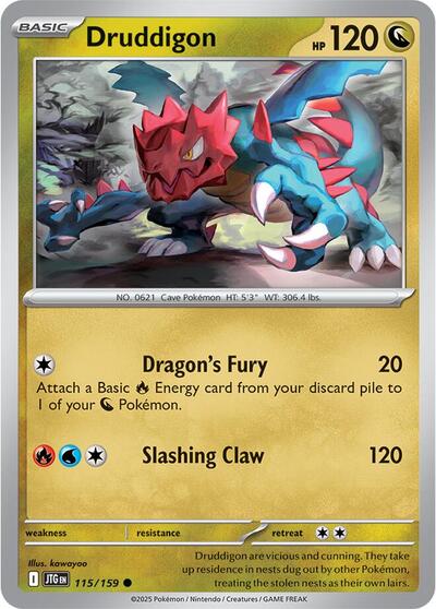 Scarlet & Violet Journey Together - 115/159 Druddigon Common