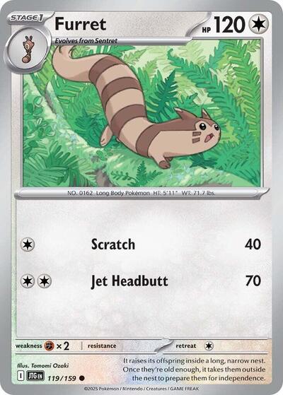 Scarlet & Violet Journey Together - 119/159 Furret Common