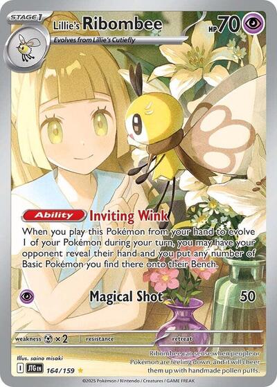 Scarlet & Violet Journey Together - 164/159 Lillie's Ribombee Illustration Rare
