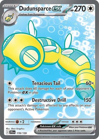 Scarlet & Violet Journey Together - 178/159 Dudunsparce ex Ultra Rare