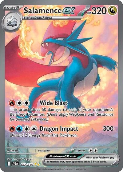 Scarlet & Violet Journey Together - 187/159 Salamence ex Special Illustration Rare