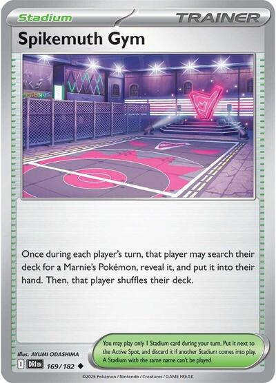 Scarlet & Violet Destined Rivals - 169/182 Spikemuth Gym Uncommon