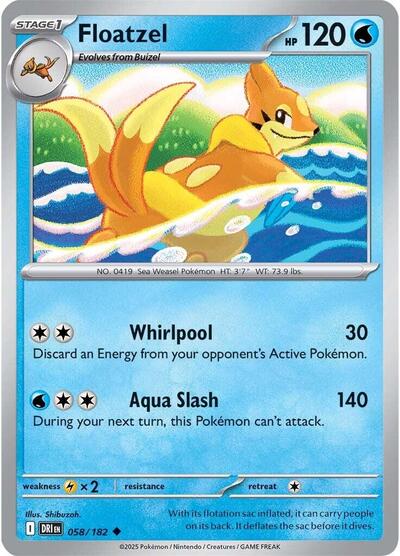 Scarlet & Violet Destined Rivals - 058/182 Floatzel Uncommon