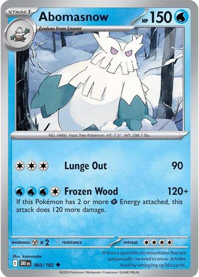 Scarlet & Violet Destined Rivals - 060/182 Abomasnow Uncommon