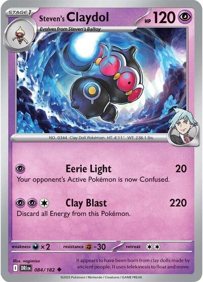 Scarlet & Violet Destined Rivals - 084/182 Steven's Claydol Uncommon