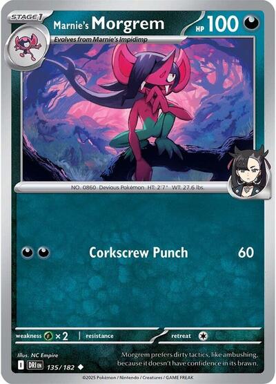 Scarlet & Violet Destined Rivals - 135/182 Marnie's Morgrem Uncommon