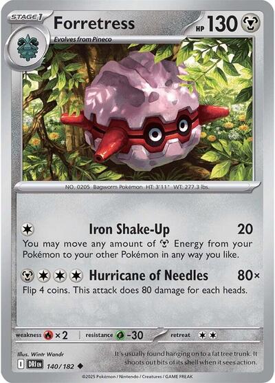 Scarlet & Violet Destined Rivals - 140/182 Forretress Uncommon