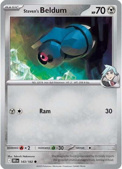 Scarlet & Violet Destined Rivals - 143/182 Steven's Beldum Common