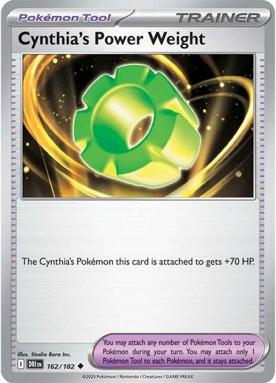 Scarlet & Violet Destined Rivals - 162/182 Cynthia's Power Weight Uncommon