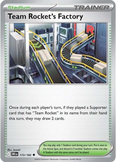 Scarlet & Violet Destined Rivals - 173/182 Team Rocket's Factory Uncommon