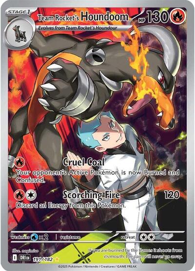 Scarlet & Violet Destined Rivals - 191/182 Team Rocket's Houndoom Illustration Rare