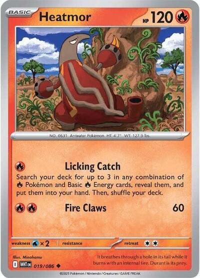 Scarlet & Violet White Flare - 019/086 Heatmor Uncommon