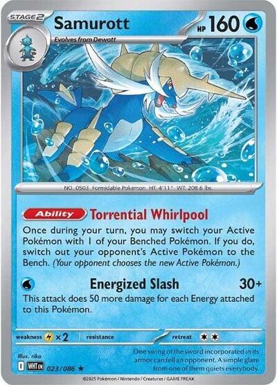 Scarlet & Violet White Flare - 023/086 Samurott Rare