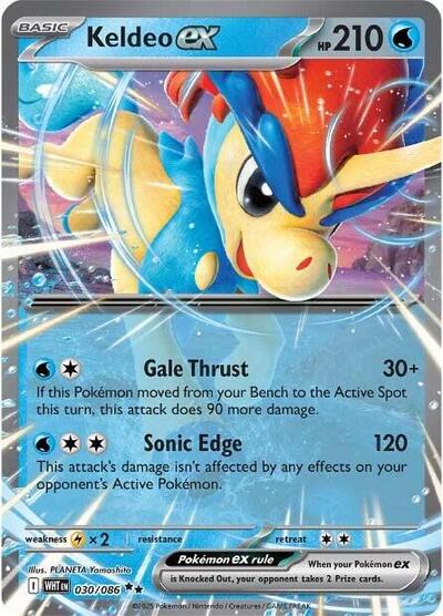 Scarlet & Violet White Flare - 030/086 Keldeo ex Double Rare