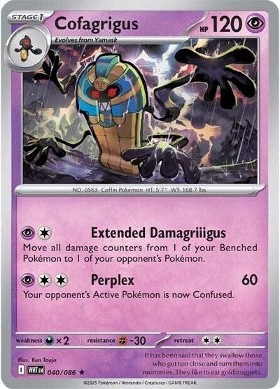 Scarlet & Violet White Flare - 040/086 Cofagrigus Rare