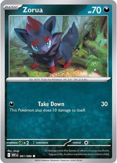 Scarlet & Violet White Flare - 061/086 Zorua Common