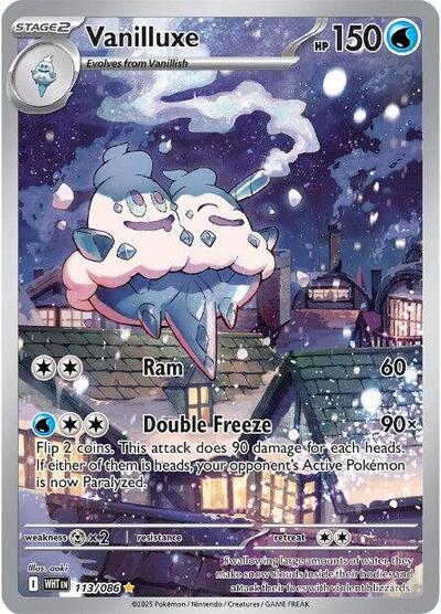 Scarlet & Violet White Flare - 113/086 Vanilluxe Illustration Rare Scarlet & Violet White Flare - 113/086 Vanilluxe Illustration Rare