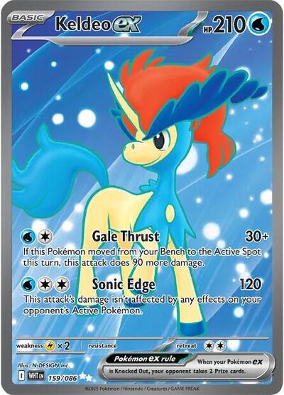 Scarlet & Violet White Flare - 159/086 Keldeo ex Ultra Rare