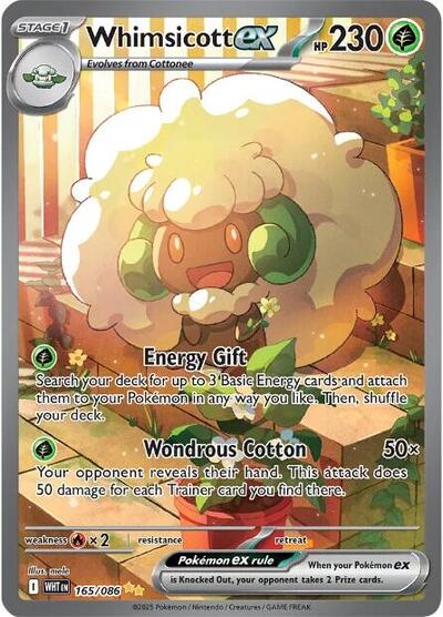 Scarlet & Violet White Flare - 165/086 Whimsicott ex Special Illustration Rare
