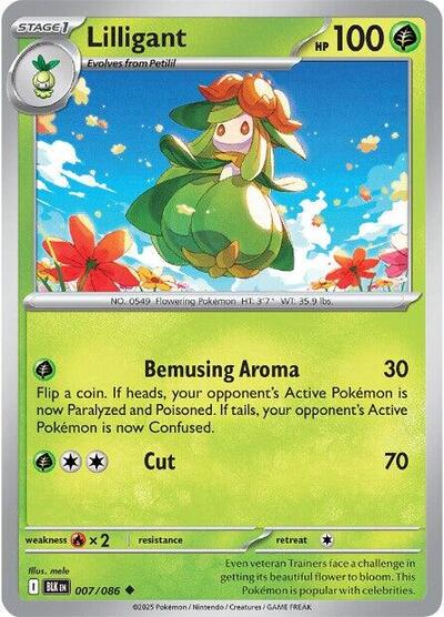 Scarlet & Violet Black Bolt - 007/086 Lilligant Uncommon