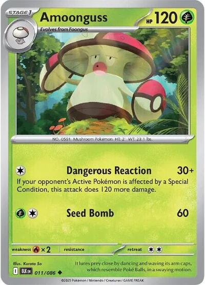 Scarlet & Violet Black Bolt - 011/086 Amoonguss Uncommon