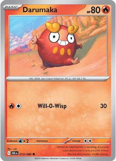 Scarlet & Violet Black Bolt - 013/086 Darumaka Common