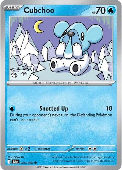 Scarlet & Violet Black Bolt - 025/086 Cubchoo Common