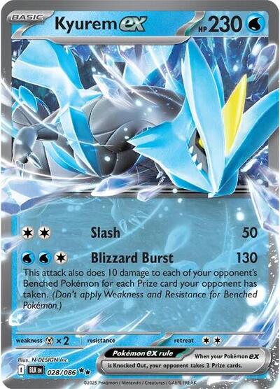 Scarlet & Violet Black Bolt - 028/086 Kyurem ex Double Rare