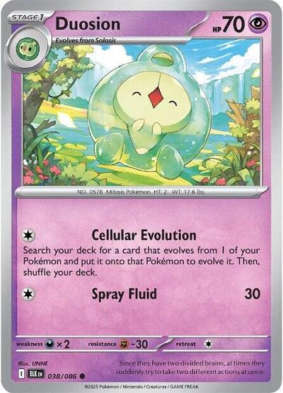 Scarlet & Violet Black Bolt - 038/086 Duosion Common