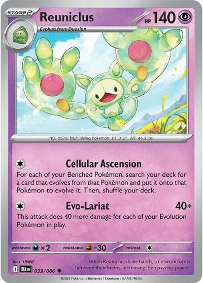 Scarlet & Violet Black Bolt - 039/086 Reuniclus Uncommon