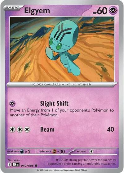 Scarlet & Violet Black Bolt - 040/086 Elgyem Common