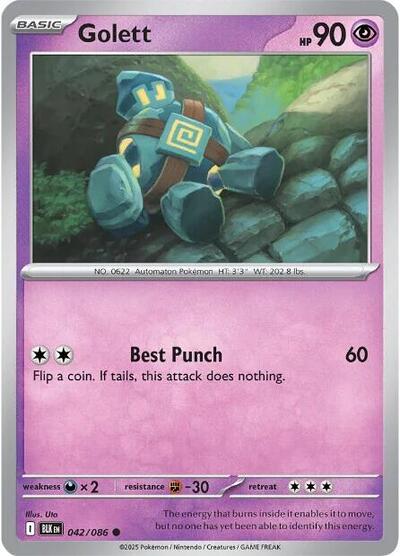 Scarlet & Violet Black Bolt - 042/086 Golett Common