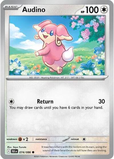 Scarlet & Violet Black Bolt - 074/086 Audino Common