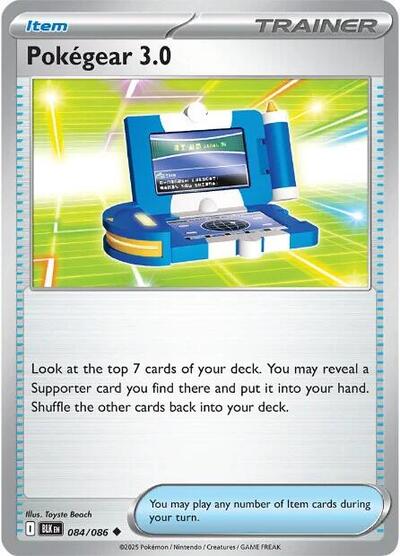 Scarlet & Violet Black Bolt - 084/086 Pokegear 3.0 Uncommon