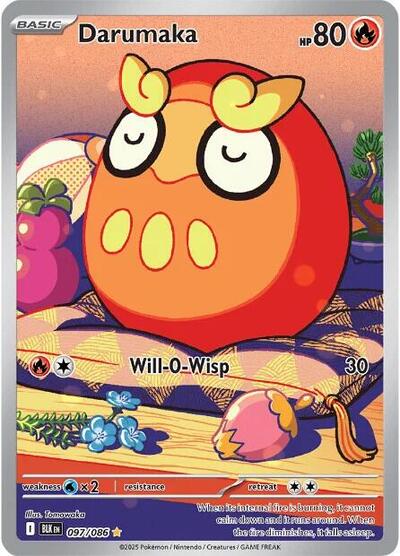 Scarlet & Violet Black Bolt - 097/086 Darumaka Illustration Rare