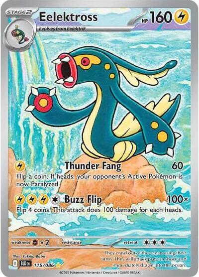 Scarlet & Violet Black Bolt - 115/086 Eelektross Illustration Rare