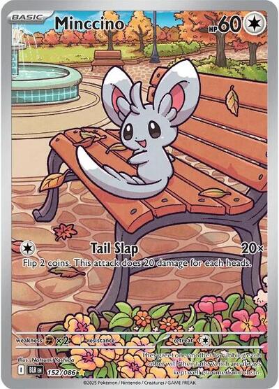 Scarlet & Violet Black Bolt - 152/086 Minccino Illustration Rare