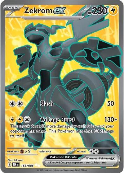 Scarlet & Violet Black Bolt - 158/086 Zekrom ex Secret Rare