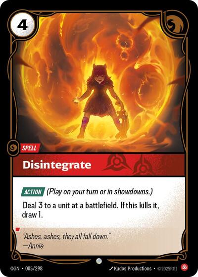 Riftbound - Origins - 005/298 Disintegrate Common