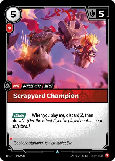 Riftbound - Origins - 020/298 Scrapyard Champion Uncommon