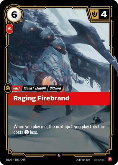 Riftbound - Origins - 031/298 Raging Firebrand Rare
