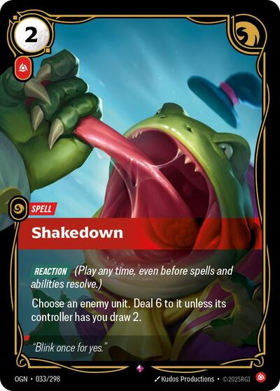 Riftbound - Origins - 033/298 Shakedown Rare
