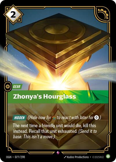 Riftbound - Origins - 077/298 Zhonya's Hourglass Rare