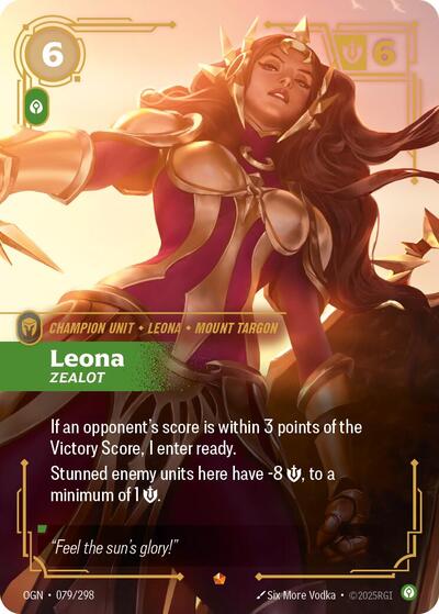 Riftbound - Origins - 079/298 Leona - Zealot Epic