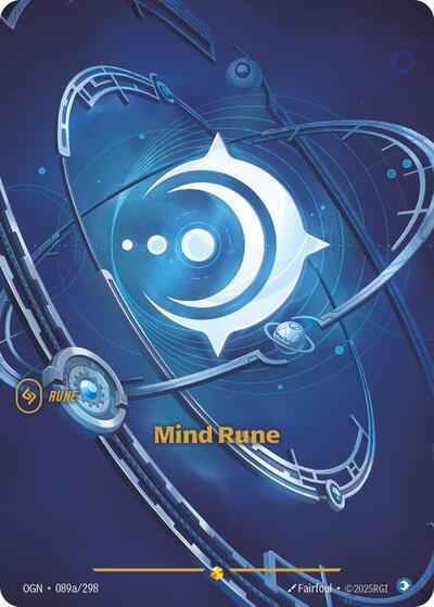 Riftbound - Origins - 089a/298 Mind Rune (Alternate Art) Showcase